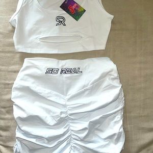 White two piece set (gswoo) so real